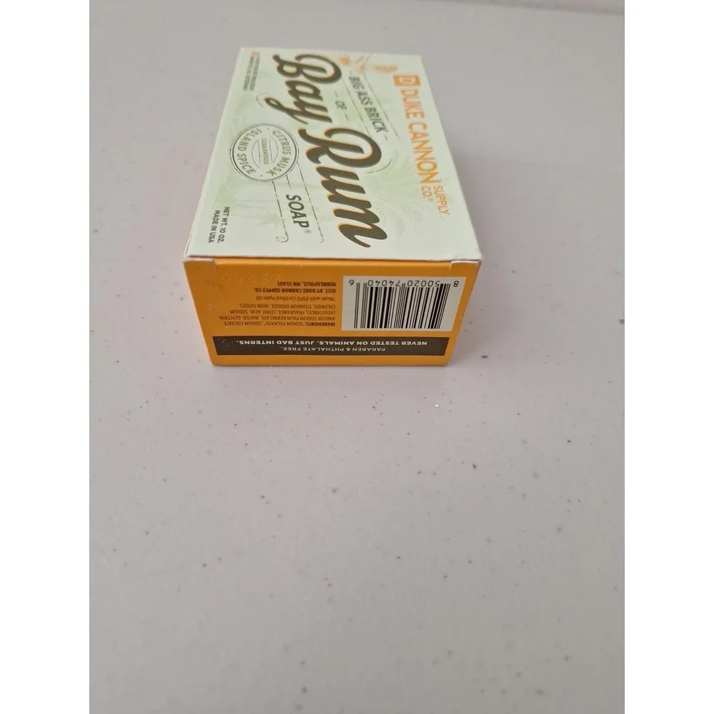 Duke Cannon Big American Bay Rum Soap XL Size 10 oz Cedarwood Citrus Musk Scent